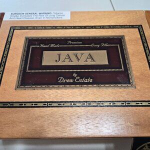 Java by Drew Estate Wooden Cigar Box